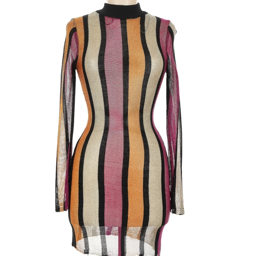 Nasty Gal Sheer Cocktail Dress